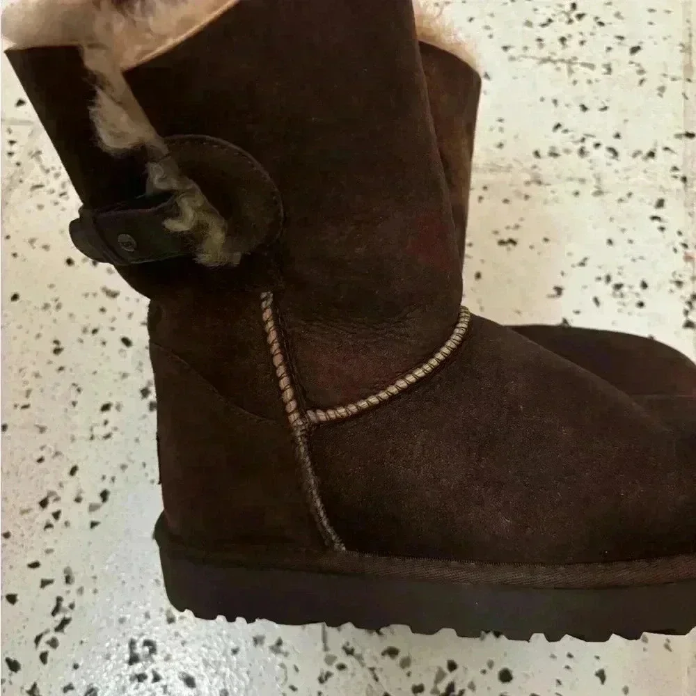 Nash Aviator Shearling Fur‎ Boot Chocolate